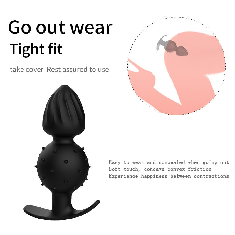 Silicone Anal Plug Vibrator with Double Vibration Modes